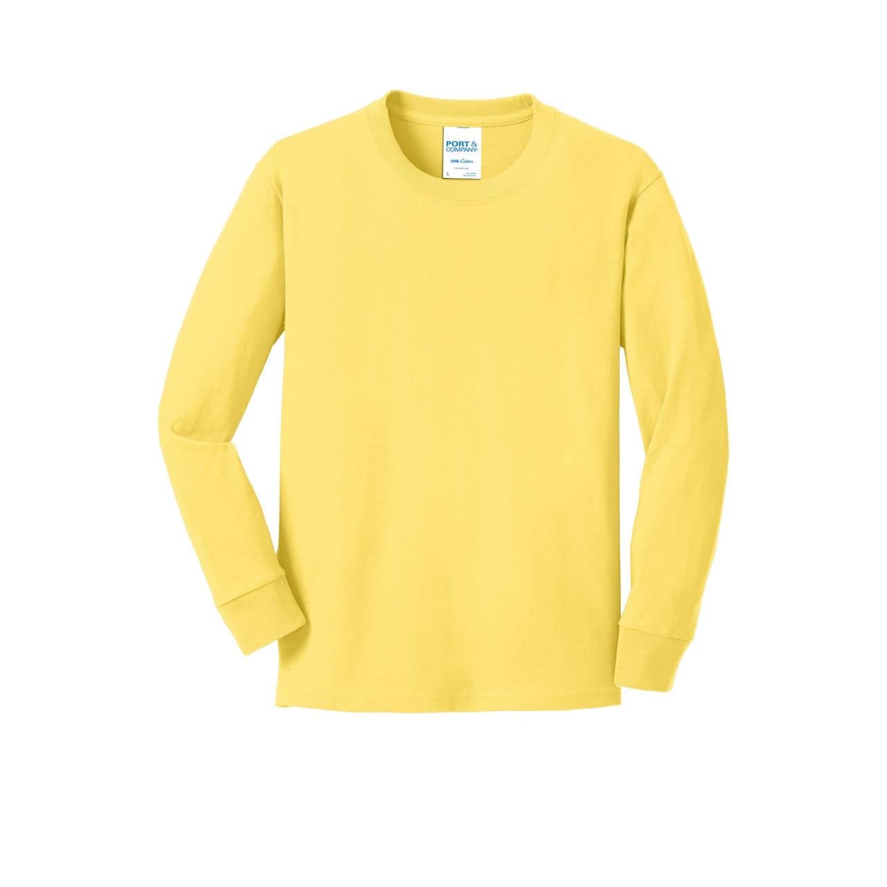 Port & Company® Youth Long Sleeve Core Cotton T-Shirt